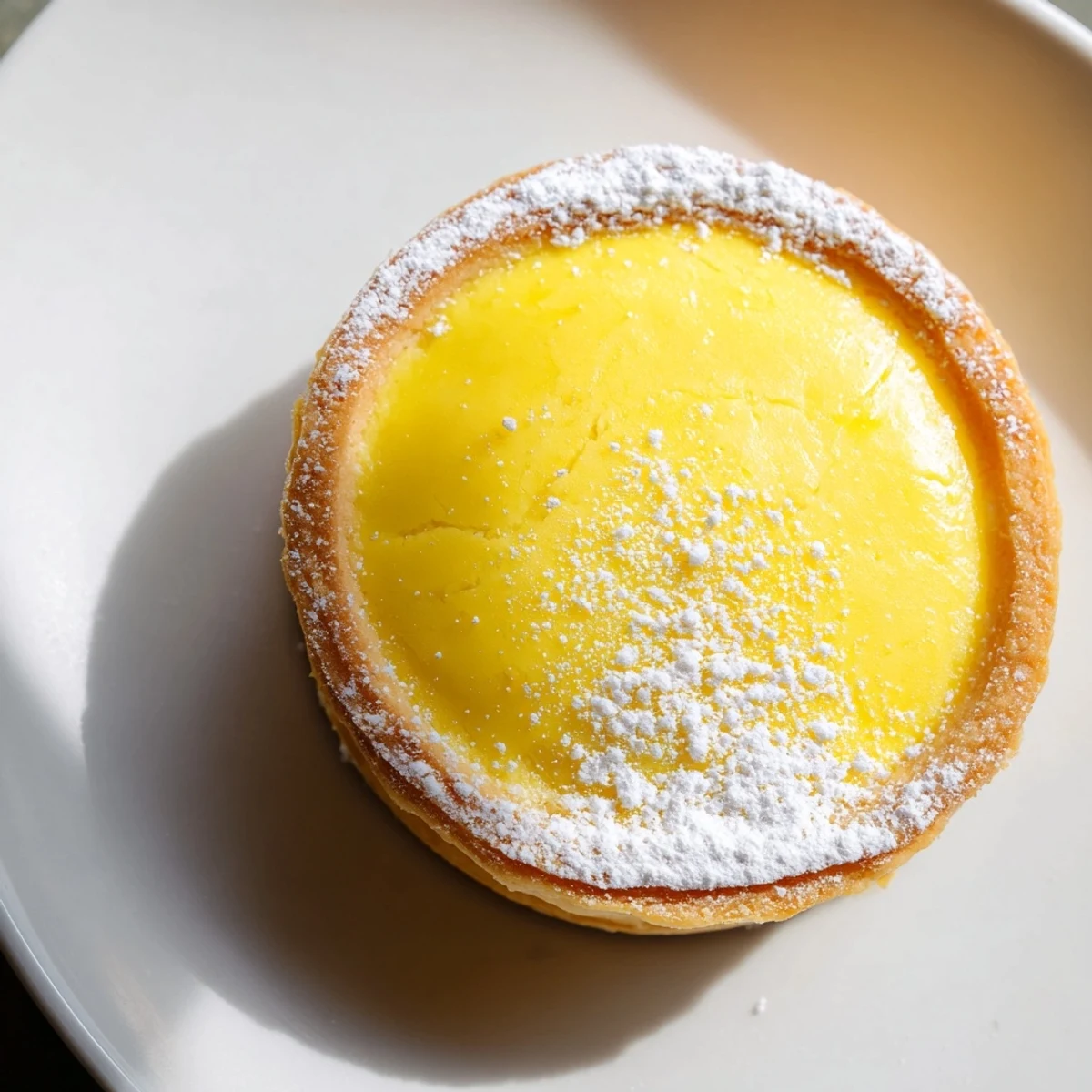 Freshly baked Soft Golden Home Plate: Saffron and Vanilla Custard Tart, a delightful European dessert with berries.