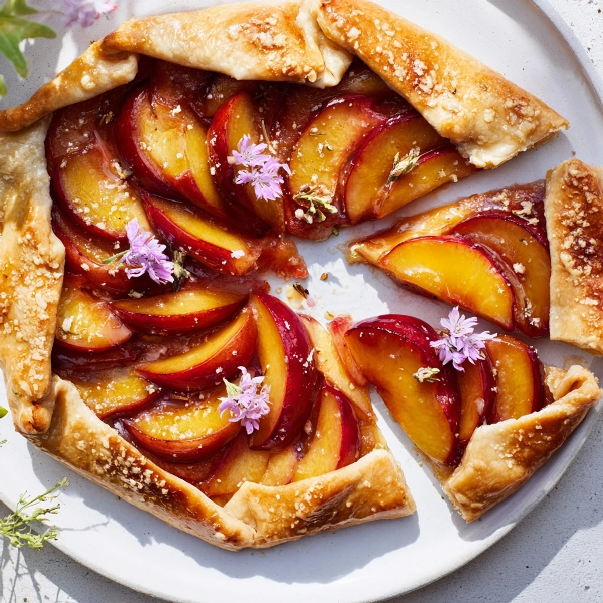 Honey Plum Galette Tart