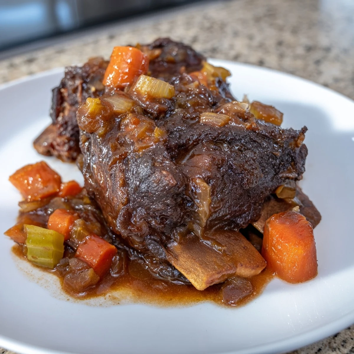 Imagine fork-tender One-Pot Amber-Glowed Beer-Braised Short Ribs nestled in a deep, flavorful amber ale gravy.