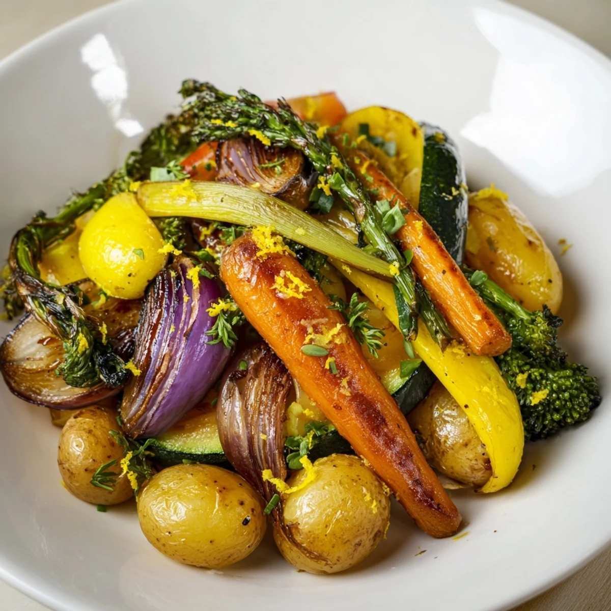 Light Herb Fern Roasted Vegetables
