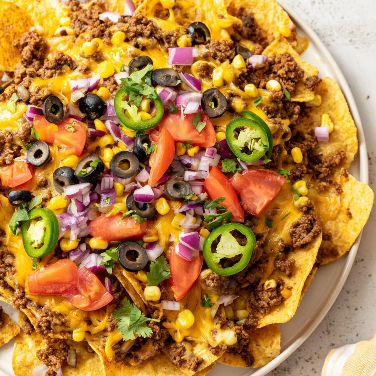 Easy sheet-pan nachos: A delicious, cheesy Tex-Mex tray of crispy chips and flavorful beef, ready to eat.