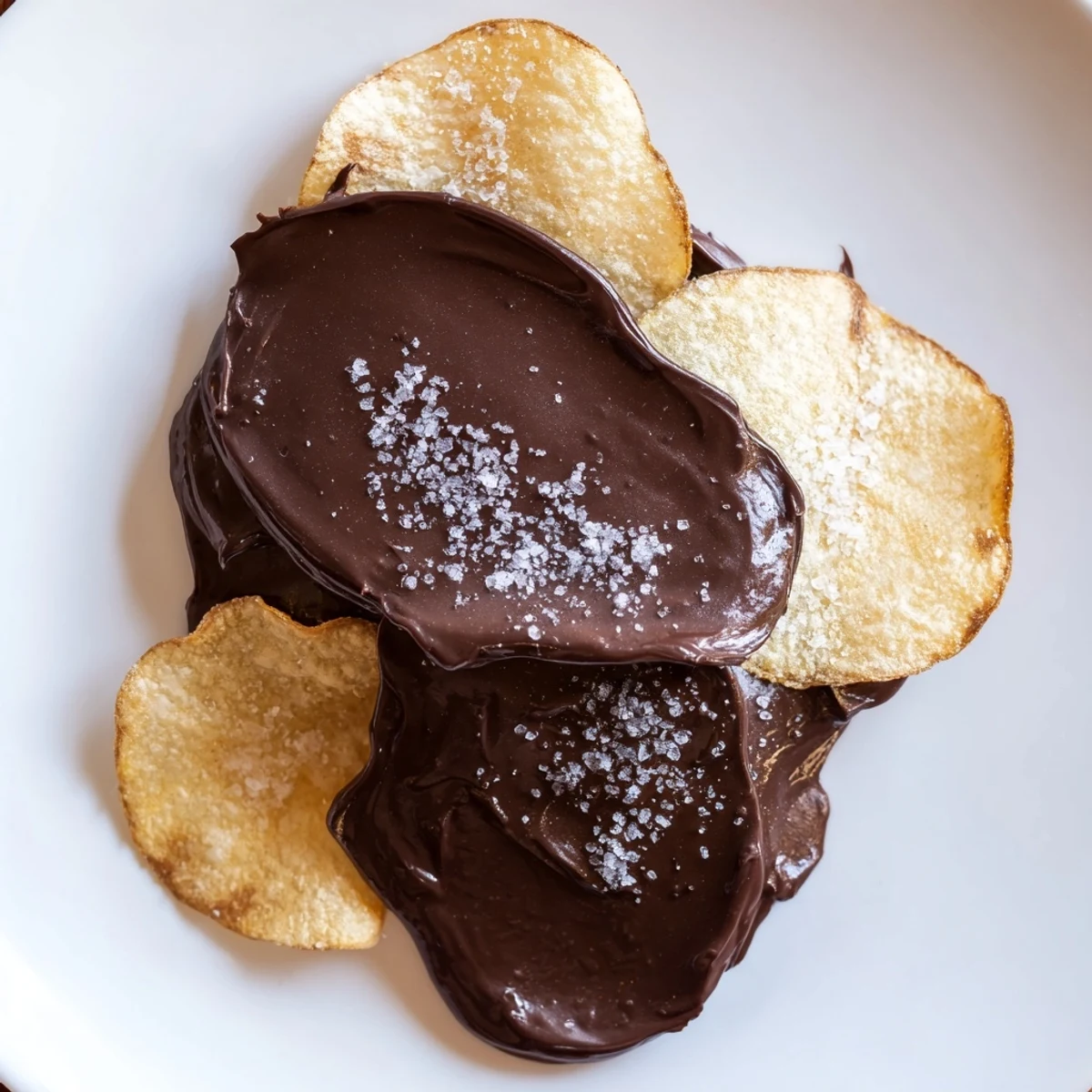 Melted chocolate and crispy potato chips form the base of this decadent Chocolate Potato Chip Bark.