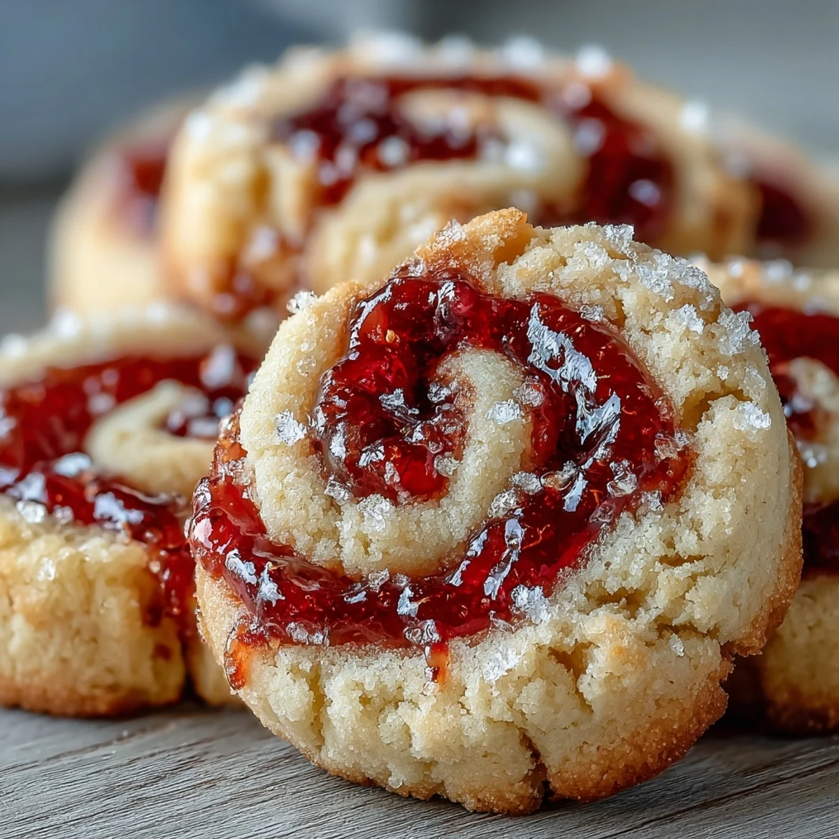 A plate of Raspberry Swirl Shortbread Cookies with a glass of milk, ready for teatime or a homemade gift.