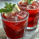 Natural Pink Lemonade with Beet Juice, perfectly bright and refreshing for sunny days.