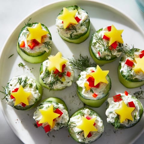 Holiday Star Cucumber Bites #39