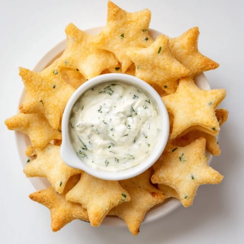 Star-Shaped Crackers with Dip #48