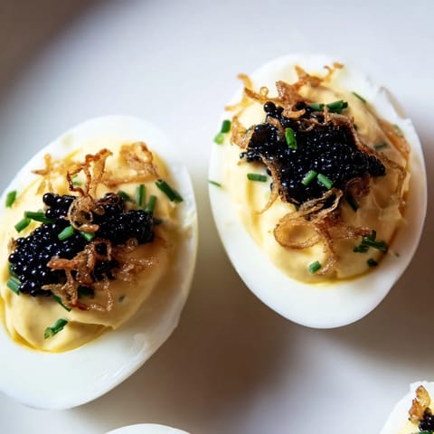 Deviled Eggs with Caviar #126