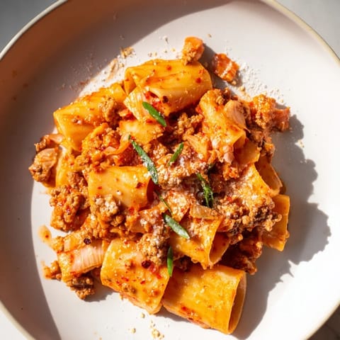 Kimchi Ragu Pasta Fusion #128