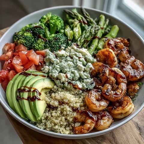 A close-up view of the Rainbow Vegetable Detox Bowl reveals bright red cabbage and diced tomatoes adding a pop of color.
