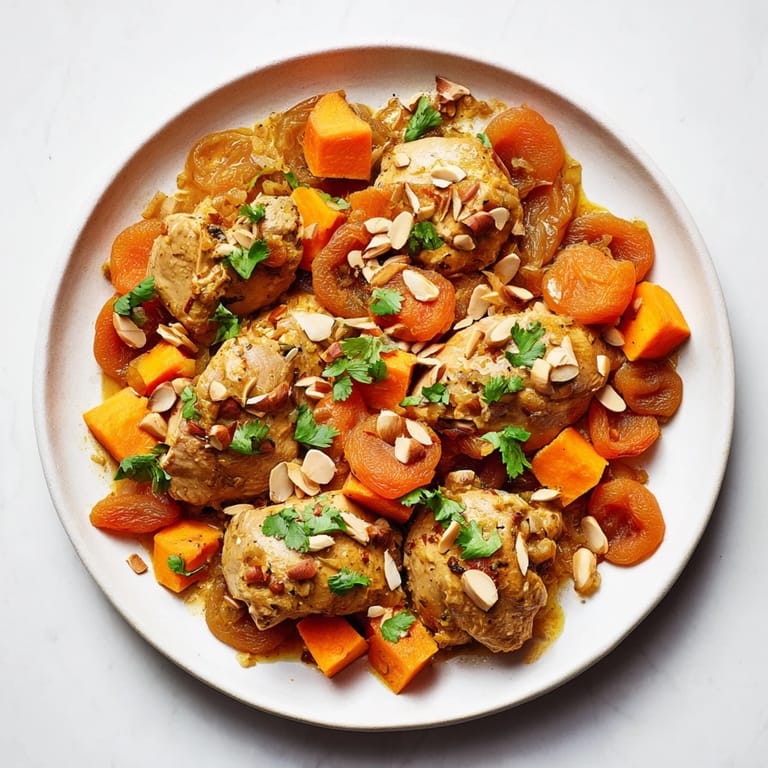 Deliciously spiced, slow-cooker Soft Spice Chicken and Sweet Potato Tagine, perfect for a cozy weeknight dinner.