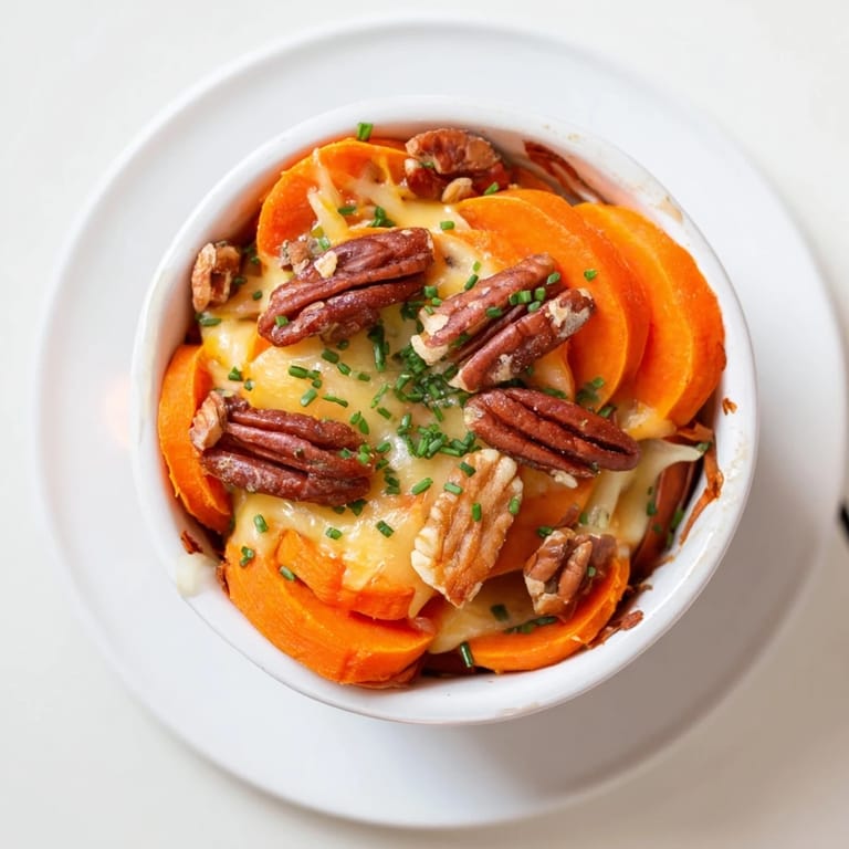 Savory Copper Penny Warmth recipe offering a comforting blend of fall flavors in a ramekin.