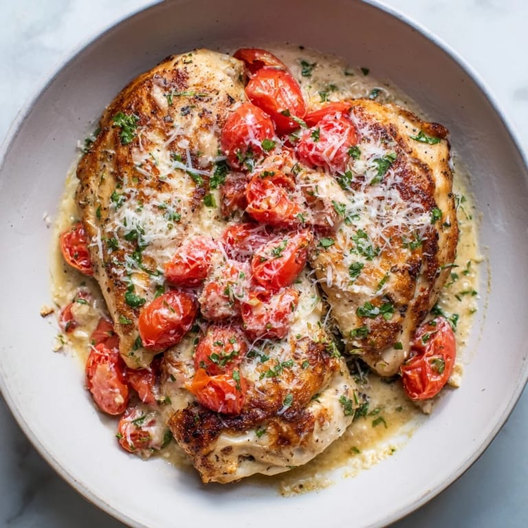 This Italian-American Marry Me Chicken features tender chicken bathed in a decadent, flavorful sauce.