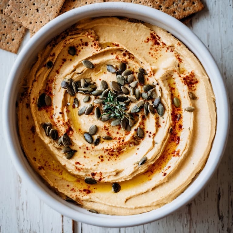 This Sandstone Canyon features a vibrant landscape with undulating hummus and crispy cracker "canyon walls."