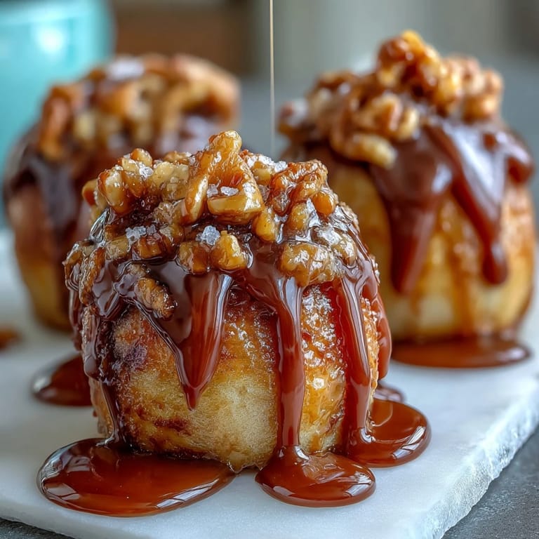 Bite-sized apple slices dipped in gooey caramel and topped with rich dark chocolate, ideal for a festive treat.  