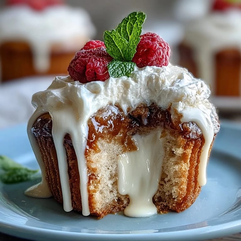 Delightful Mexican-inspired cupcakes, soaked in sweetened condensed and evaporated milk, finished with airy whipped cream topping.