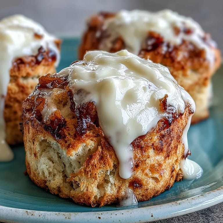 Delicate, honey-infused scones with a golden crust, paired with smooth clotted cream for a classic British-inspired treat.