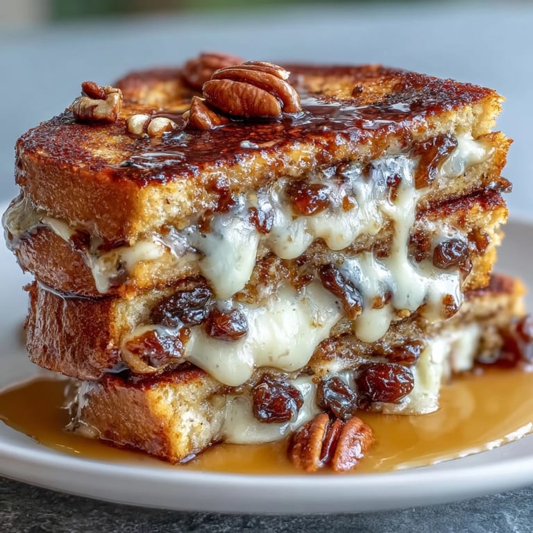 Classic Easy Capirotada featuring cinnamon-spiced piloncillo syrup, plump raisins, and melty cheese, perfect for a comforting dessert.