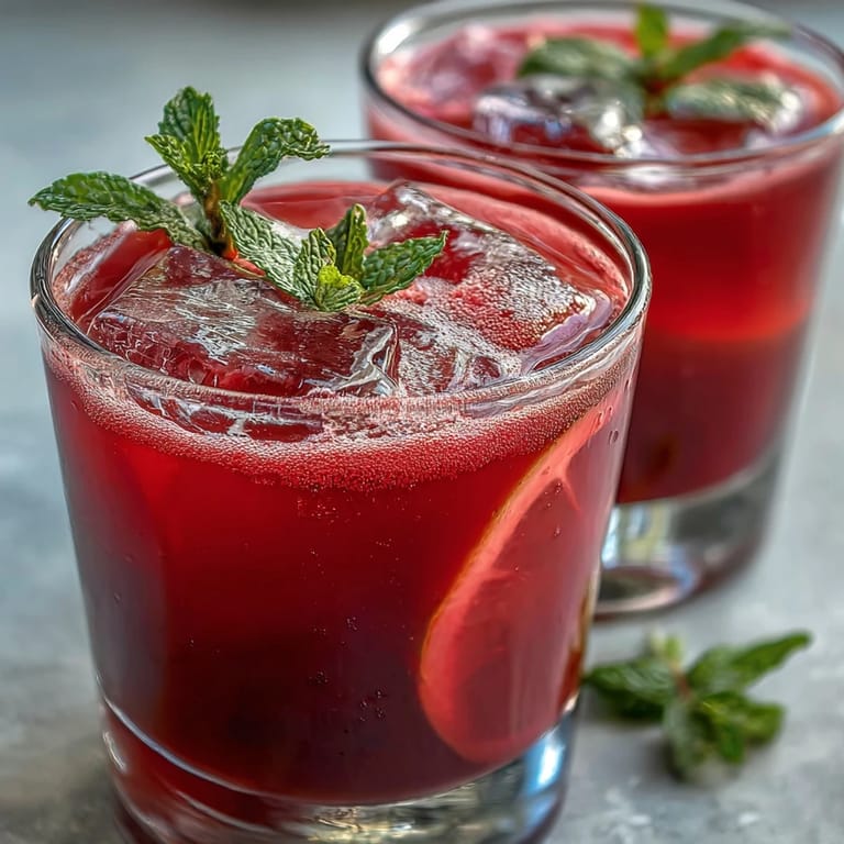 Vibrant, naturally colored Pink Lemonade with Beet Juice, served frosty and delicious.