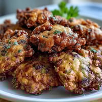 Golden, crispy Black-Eyed Pea Fritters drain on paper towels, showing a rustic, spiced Southern appetizer perfect for dipping. 