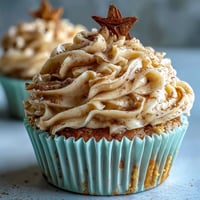 Taurus birthday cupcakes with terracotta buttercream, featuring rich vanilla cake and a warm, earthy frosting perfect for celebrating spring birthdays.