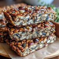 Homemade Seed Crackers with flax, sunflower, and sesame seeds, golden and crisp, ready for snacking or serving with dips.  